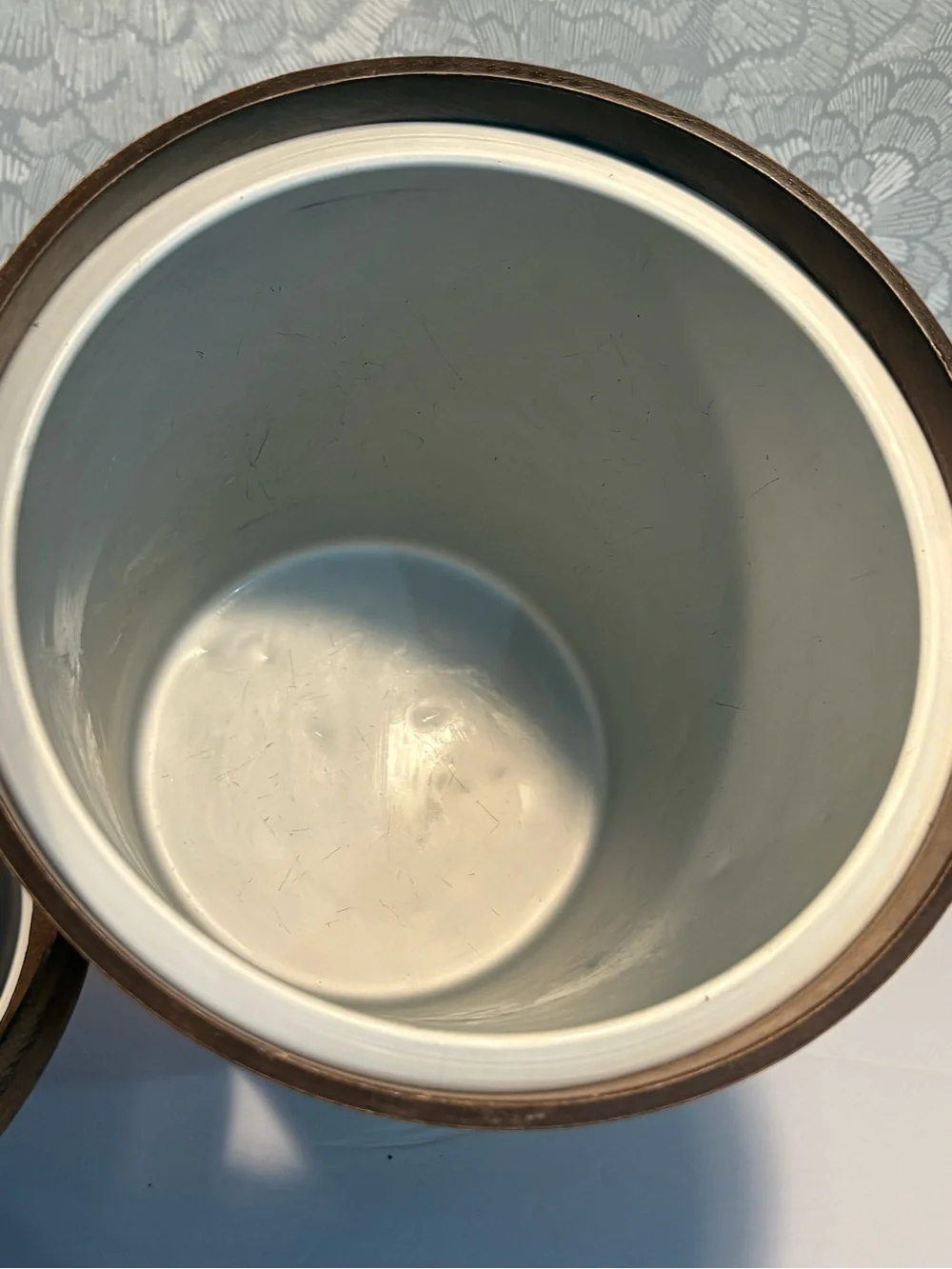 Vintage MCM Teak Ice Bucket made in  Japan